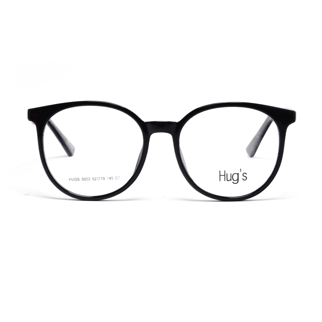Optik Tunggal Frame kacamata Paket HUG'S ; 5002 ; C1 (BLACK) - 52