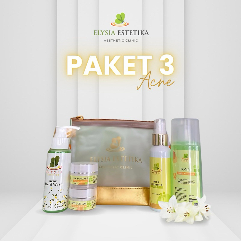Paket 3 acne elysia / skincare jerawat