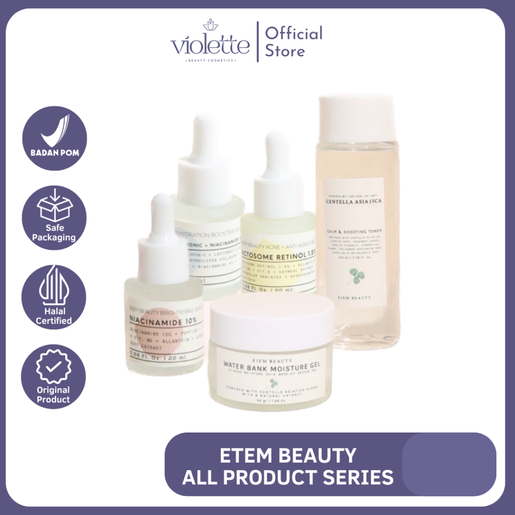 READY EIEM BEAUTY EIM MOISTURIZER TONER SERUM EIEM RETINOL