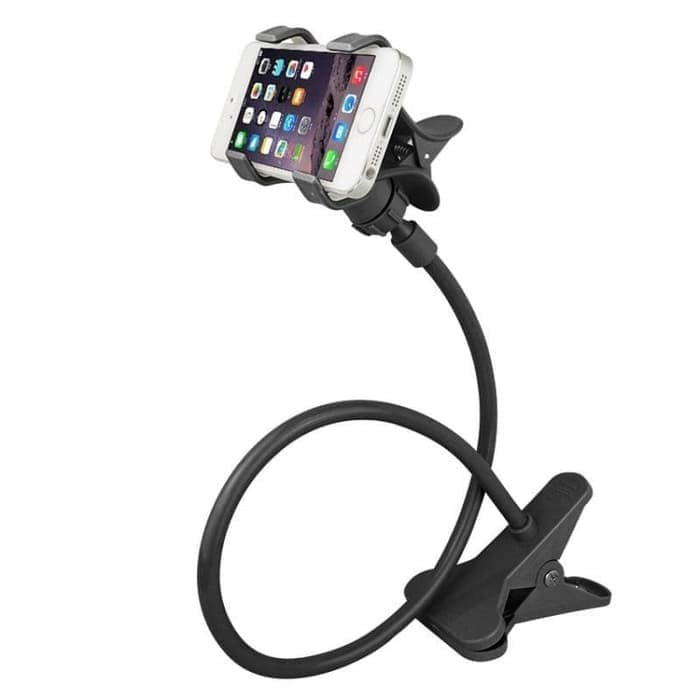 Lazypod Mount Bracket Penjepit HP Serbaguna Stand Phone Monopod Meja Jepit Nonton flogger Live
