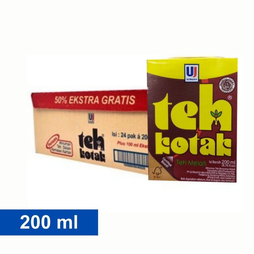 

Teh Kotak Jasmine Melati 200 ml / Dus isi 24 pcs