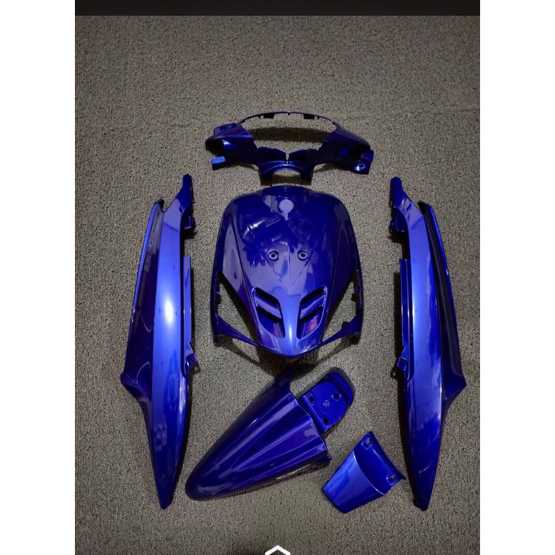 body halus mio sporty full set warna biru original