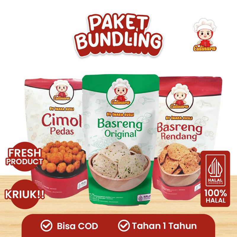 

PAKET BUNDLING KRIUK (Basreng Rendang, Basreng Ori, Cimol Pedas)