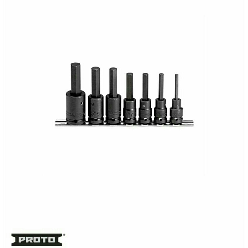 Proto 1/2" Drive 7 Piece Impact Socket Set-J74152