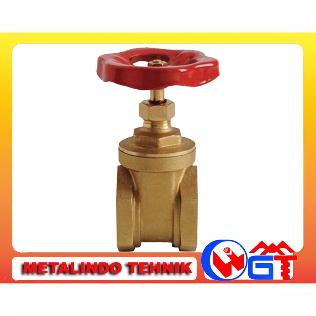 GATE VALVE BRASS /GATE VALVE KUNINGAN  THEAD