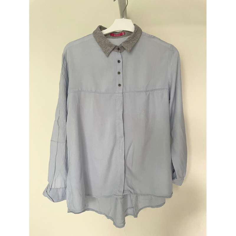 Kemeja Soft Blue