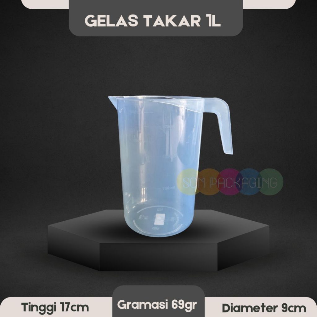 GELAS TAKAR 1 L GELAS UKUR 1L 1000ML