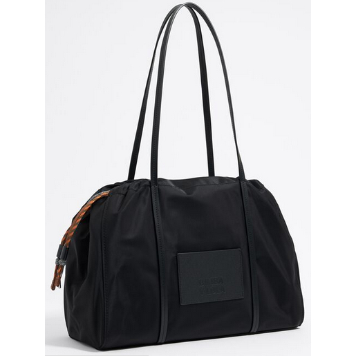 Tas Shopper BYL Large Black Nylon Shopper Bag