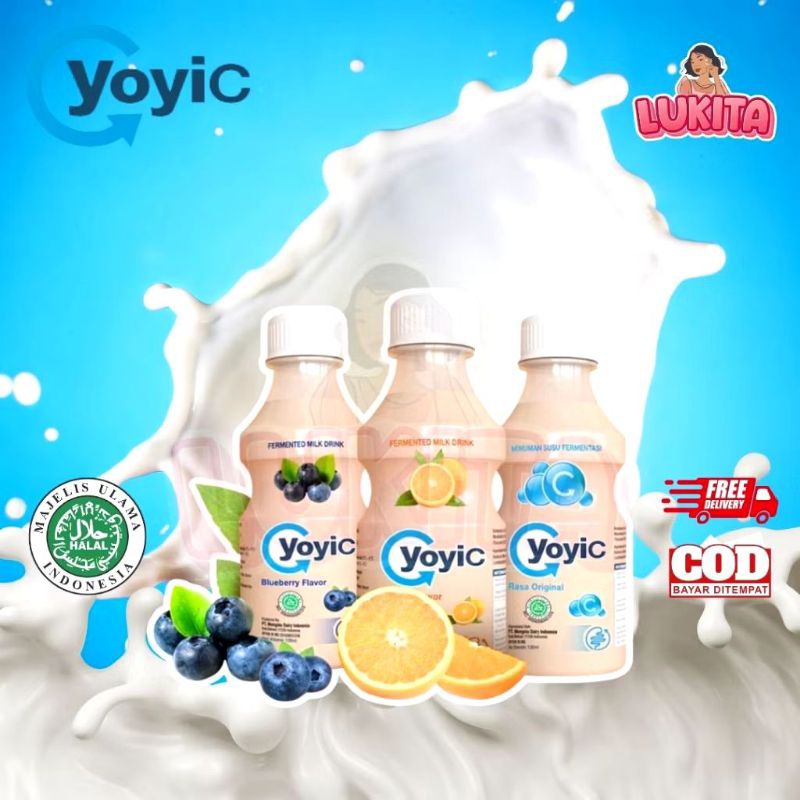 

YoyiC Yogurt 130ml (1 Lusin 12 Botol) Bisa Mix Original