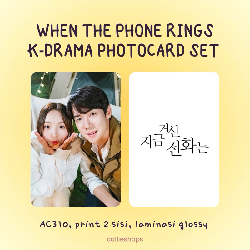 [SET] Photocard When The Phone Rings K-Drama Chae Soo Bin x Yoo Yeon Seok