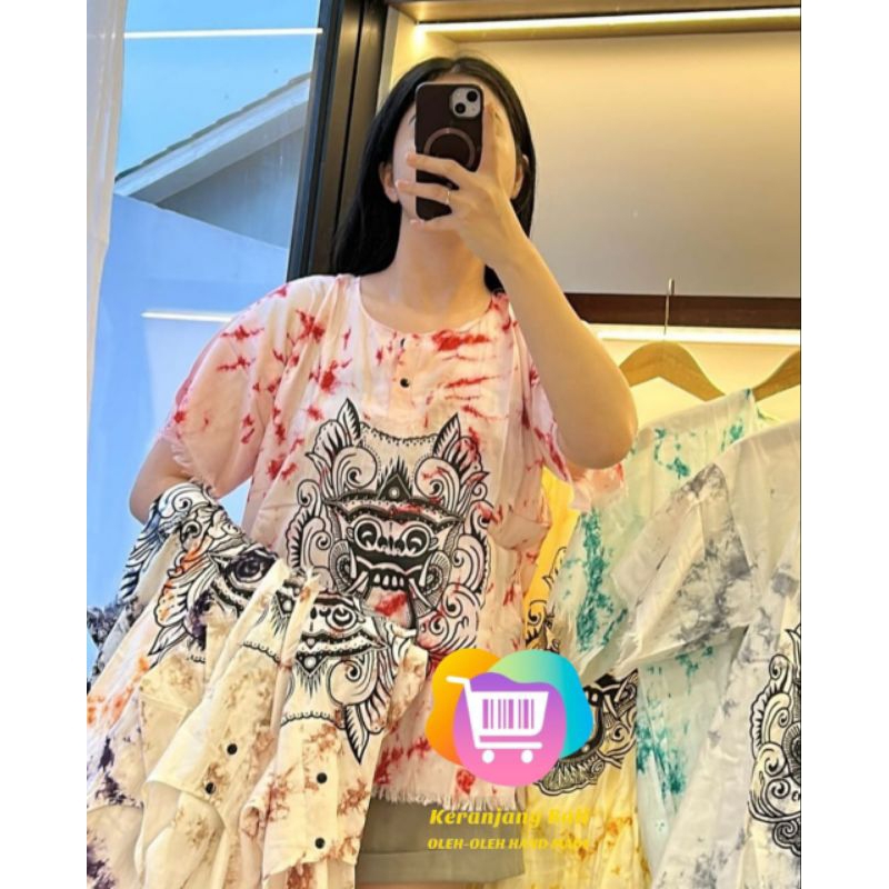 Baju barong bali jumbo dewasa Atasan kaos barong bali Baju bali barong dewasa jumbo