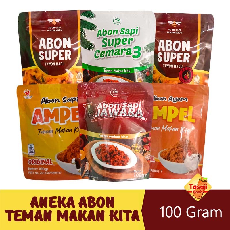 

Aneka Varian Abon Sapi & Ayam Teman Makan Kita 100 Gram