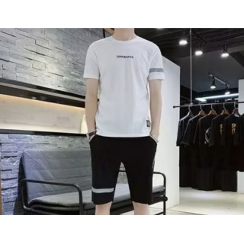 SET KAOS + CELANA PENDEK PRIA TSHIRT