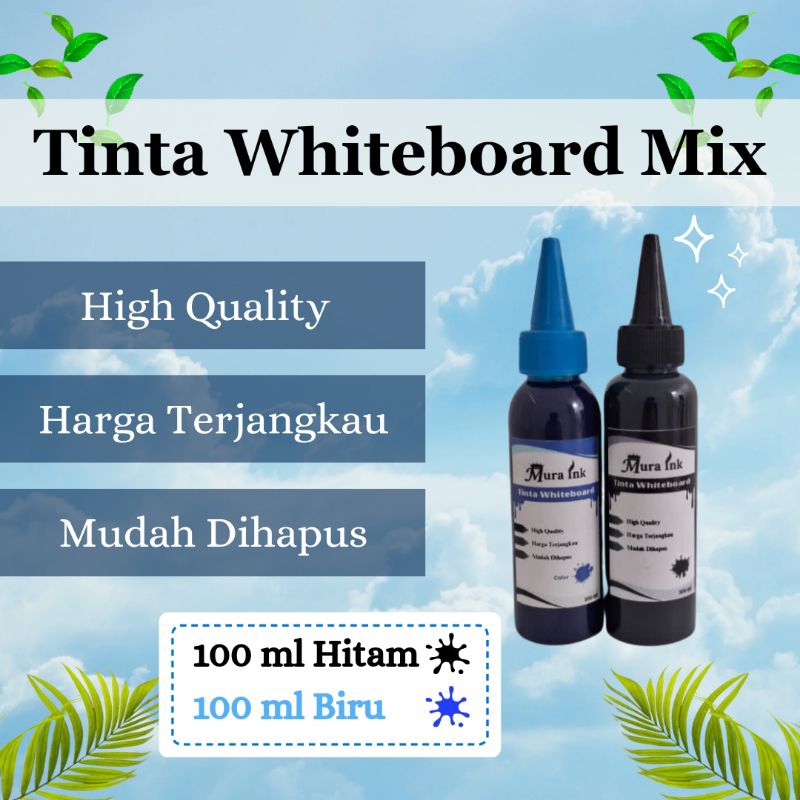 

Tinta Whiteboard Mix Biru dan Hitam Mura Ink