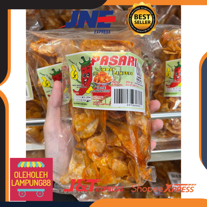 

Keripik Singkong Balado Pasari Kemasan 250Gr Keripik Pedas Keripik Cabe Merah Oleh Oleh Lampung