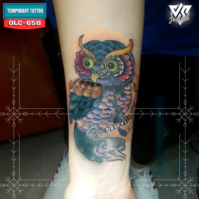 [OLC-658] Tato Temporer Temporary Tattoo burung hantu