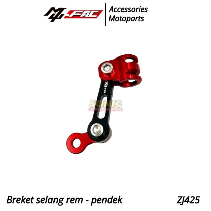 BREKET SELANG REM PENDEK CNC DUDUKAN KABEL REM DEPAN PANGKON SELANG REM DEPAN CNC UNIVERSAL BY MU FA