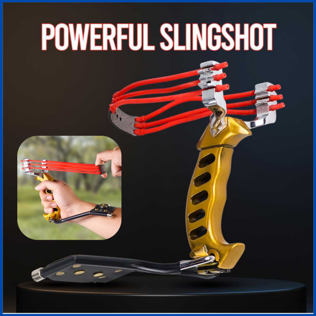 COD God Shooter Ketapel alat Berburu hewan ikan burung Powerful Hunting Slingshot Steel - HW-GJ051