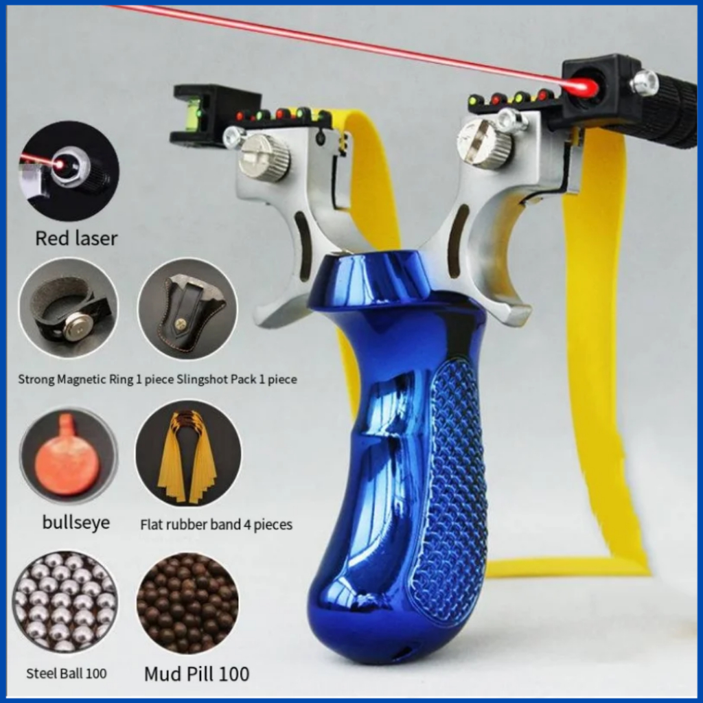 COD SYQT Big Power Ketapel berburu ikan hewan burung Tactical Slingshot with Laser Sight