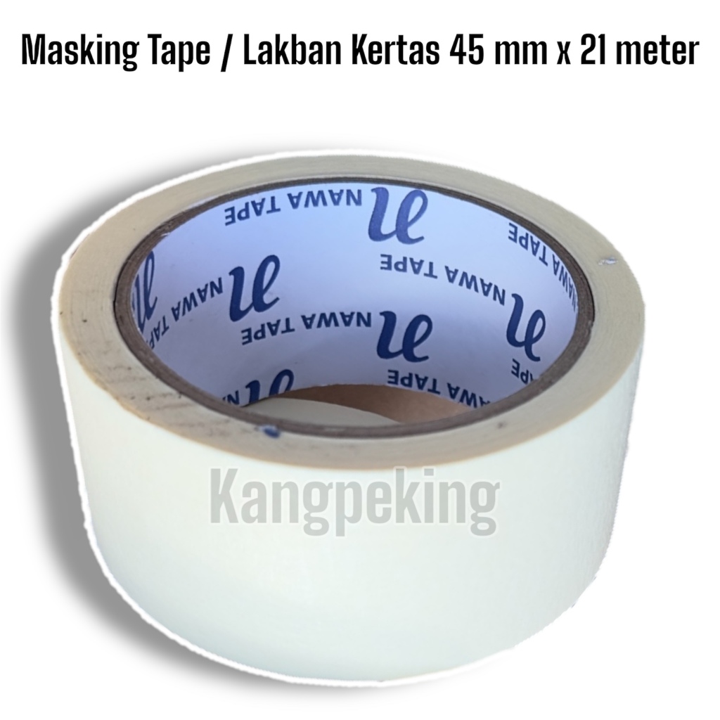 

Masking Tape 45 mm x 21 meter / Lakban kertas / Lakban tulis premium quality