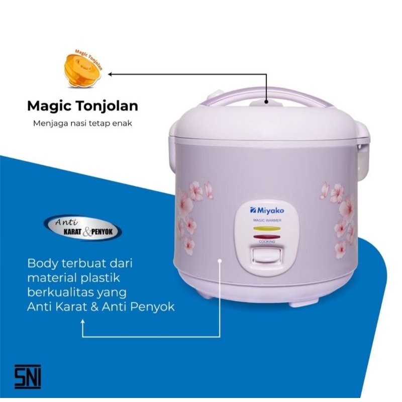 Miyako Magic Tonjalan Miyako MCM-509 Magic Com 1.8Liter