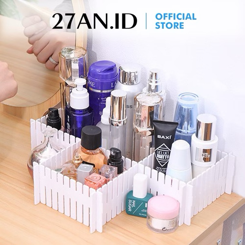 1 Set Sekat Laci Lemari Organizer DIY Isi 4 Pcs Partisi Pembatas Kotak Laci Lemari Penyekat Pemisah 