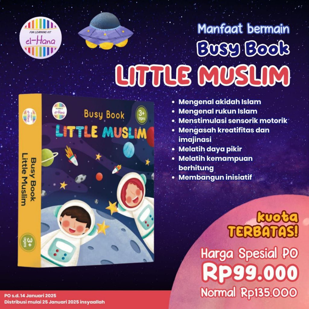 [PE] Busy Book Little Muslim - Elhana