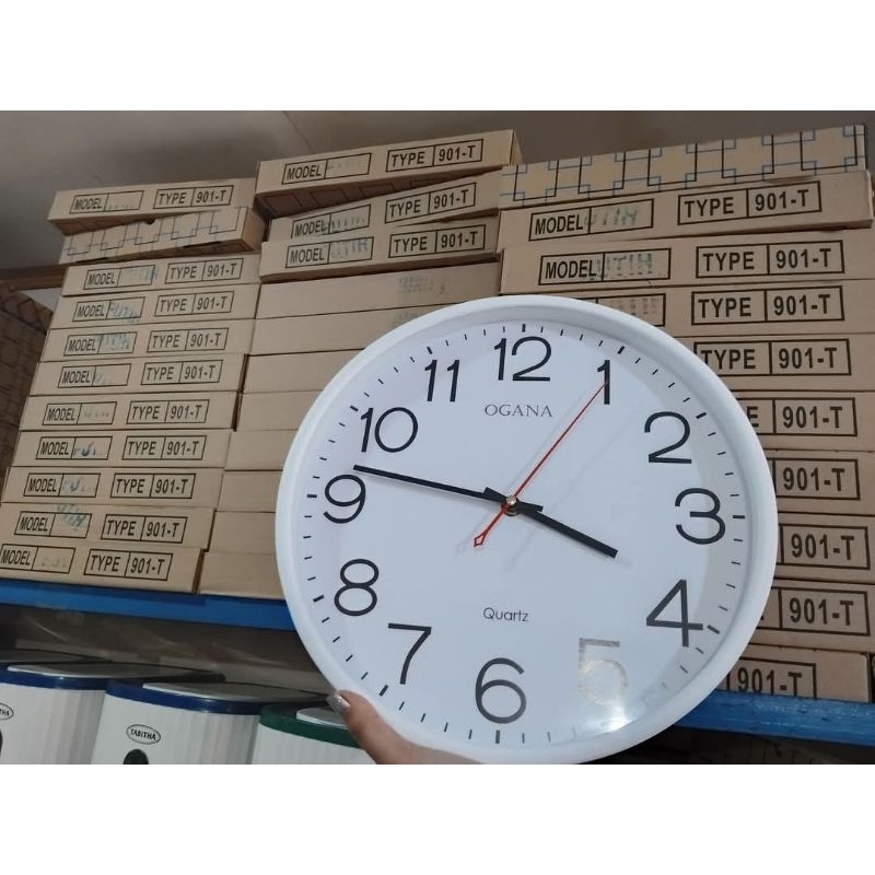 jam dinding ogana polos jumbo