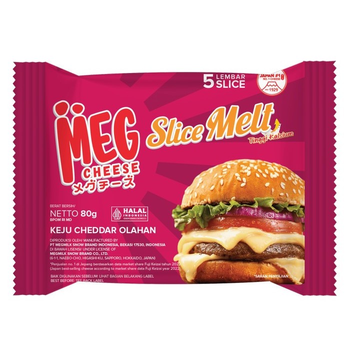 

keju meg melt merah slice isi 5 slice