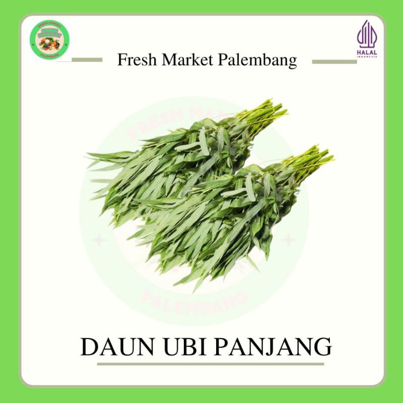 

Daun ubi panjang 1 ikat -Fresh Market Palembang-