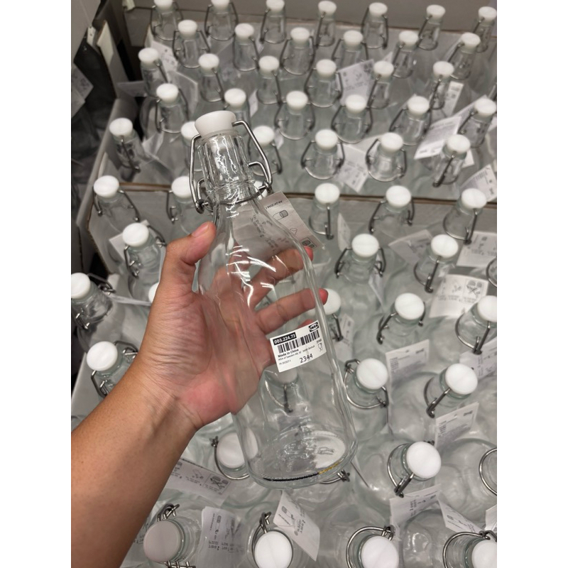 ikea korken botol kaca dengan penutup