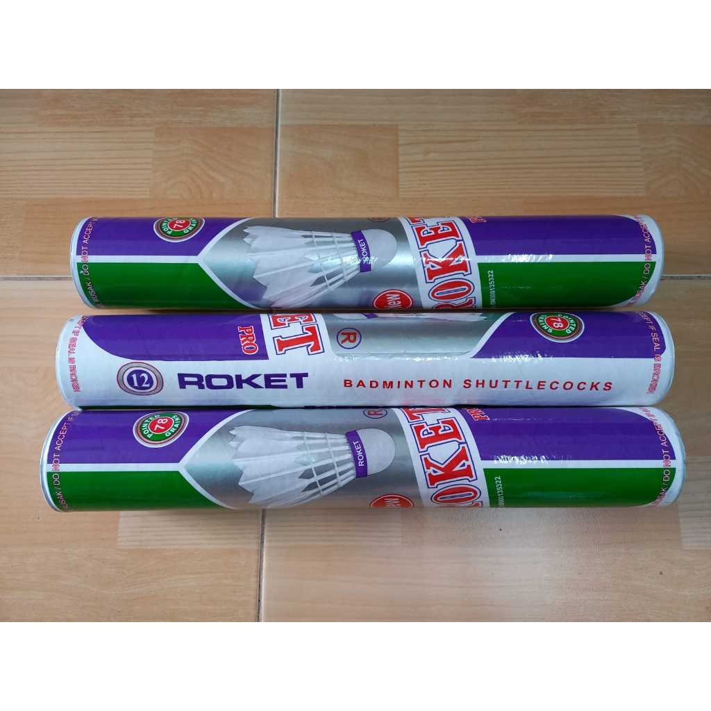 SHUTTLECOCK ROKET UNGU/KOK BADMINTON