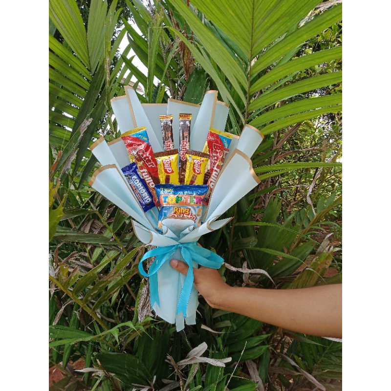 

buket Snack murah bisa request isi buket snack