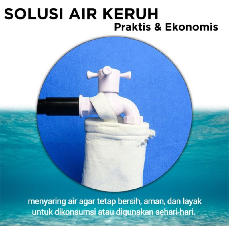 Penyaring air Keruh kain Saringan Kran Filter Penyaring Air Kran