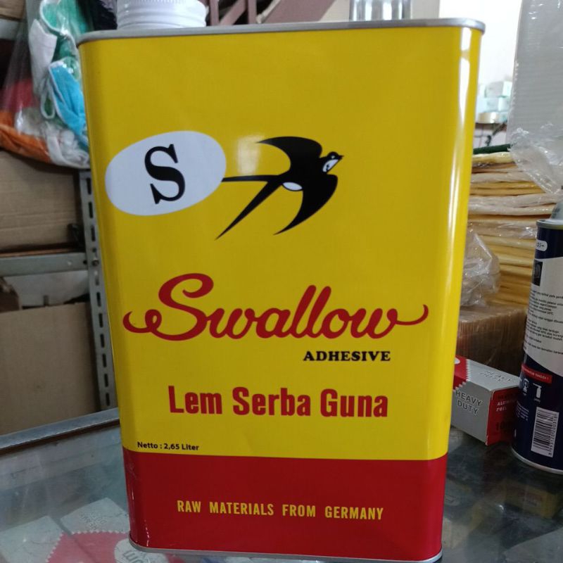 

Lem Kuning kayu karet busa Serba Guna Asli Swallow 1 Galon