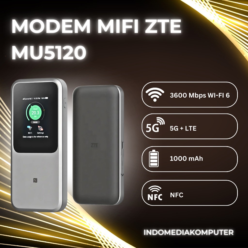 Modem MIFI 5G ZTE MU5120 MIFI Modem ZTE 5G MU5120 Modem MU5120 ZTE 5G