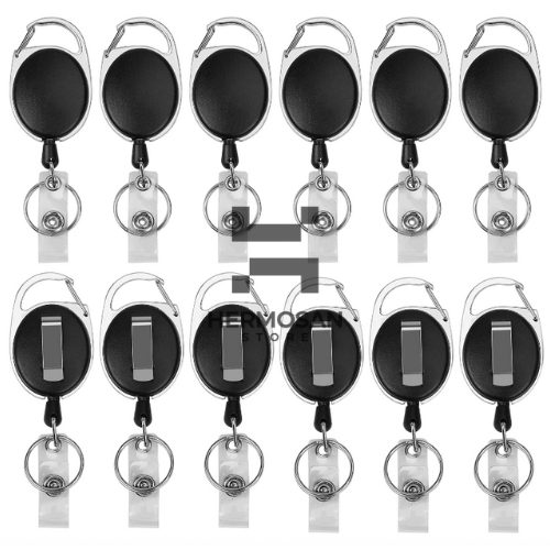

Carabiner ID Card Gantungan Kunci Name Tag Kartu Foto Identitas Keychain Fungsional Flexible Multifungsi High Quality