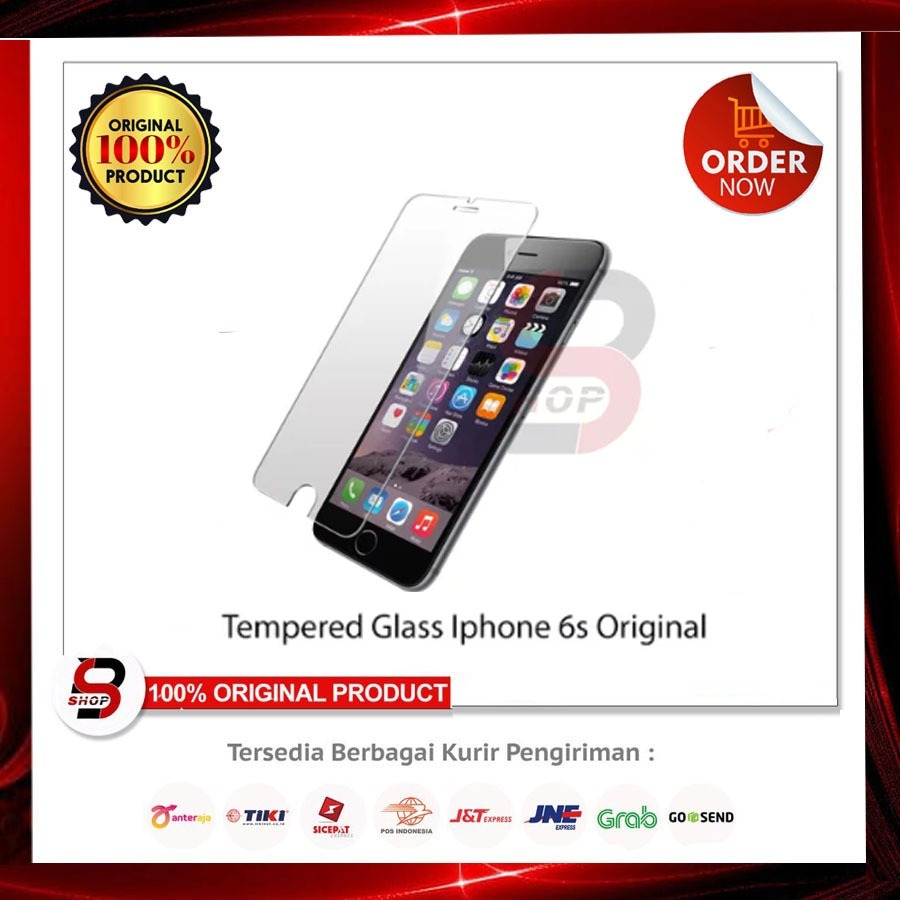 Tempered Glass Iphone 6 / 6S Pelindung Layar Kaca Anti Gores - Bening Original