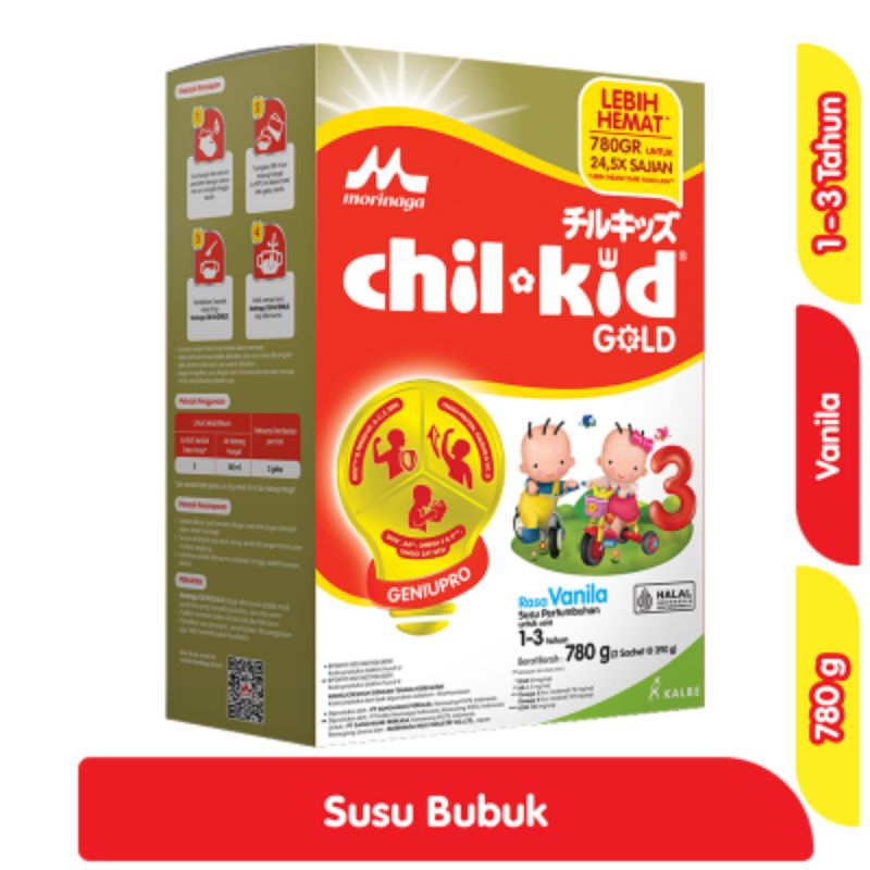 

Morinaga chil-kid 3 Gold Susu Bubuk Pertumbuhan Anak 1-3 Tahun Vanila 780 g