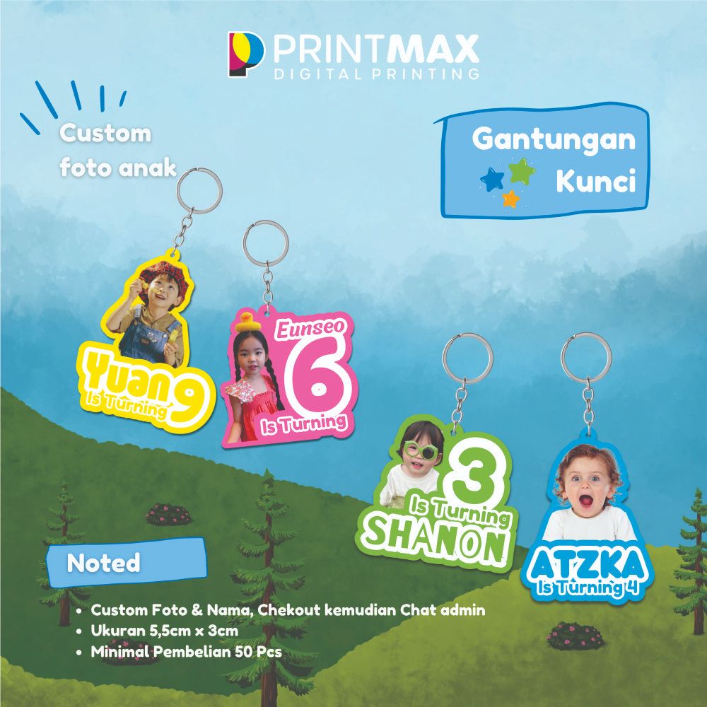 

Isi 50 PCS Custom Gantungan Kunci Souvenir Ulang Tahun Anak / Souvenir Ulang Tahun Anak / Custom Souvenir Ulang Tahun