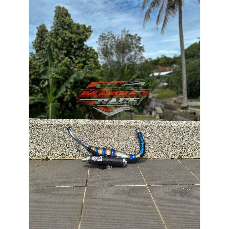 KNALPOT RX KING TYGA  KARBON BLUE