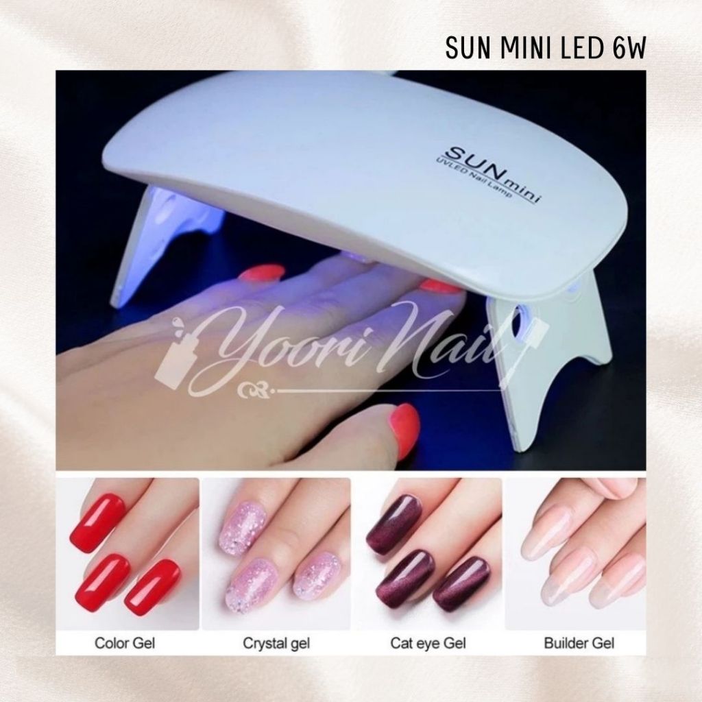 Mini LED 6w nail uv led lamp pengering kutek nail dryer alat mesin lampu pengering kutek gel