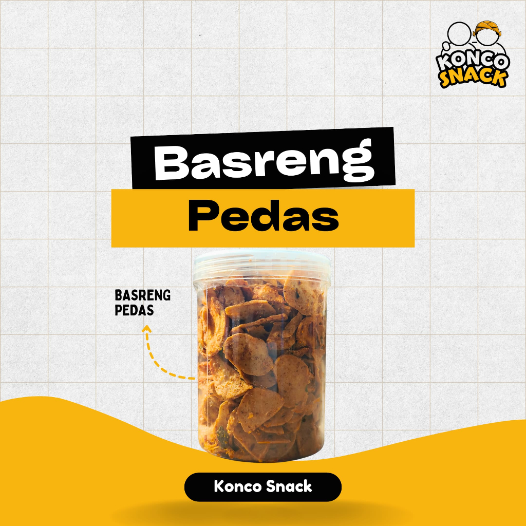 

Basreng (Bakso Goreng) Pipih Varian Pedas Dalam Kemasan - Cemilan Nagih, Snack Renyah, Temen Santai