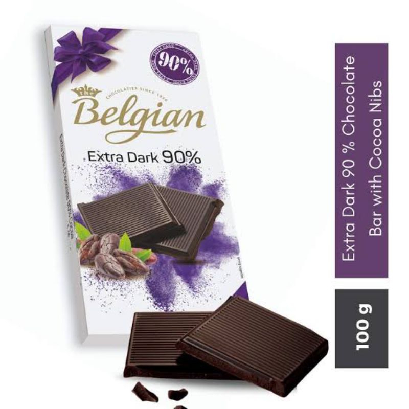 

Belgian Extra Dark Chocolate Nib 100 B57 g dark chocolate
