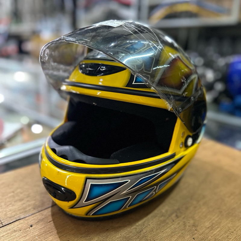 Helm Full Face Index/Avex BS-10 Dewasa Import YELLOW TOSCA