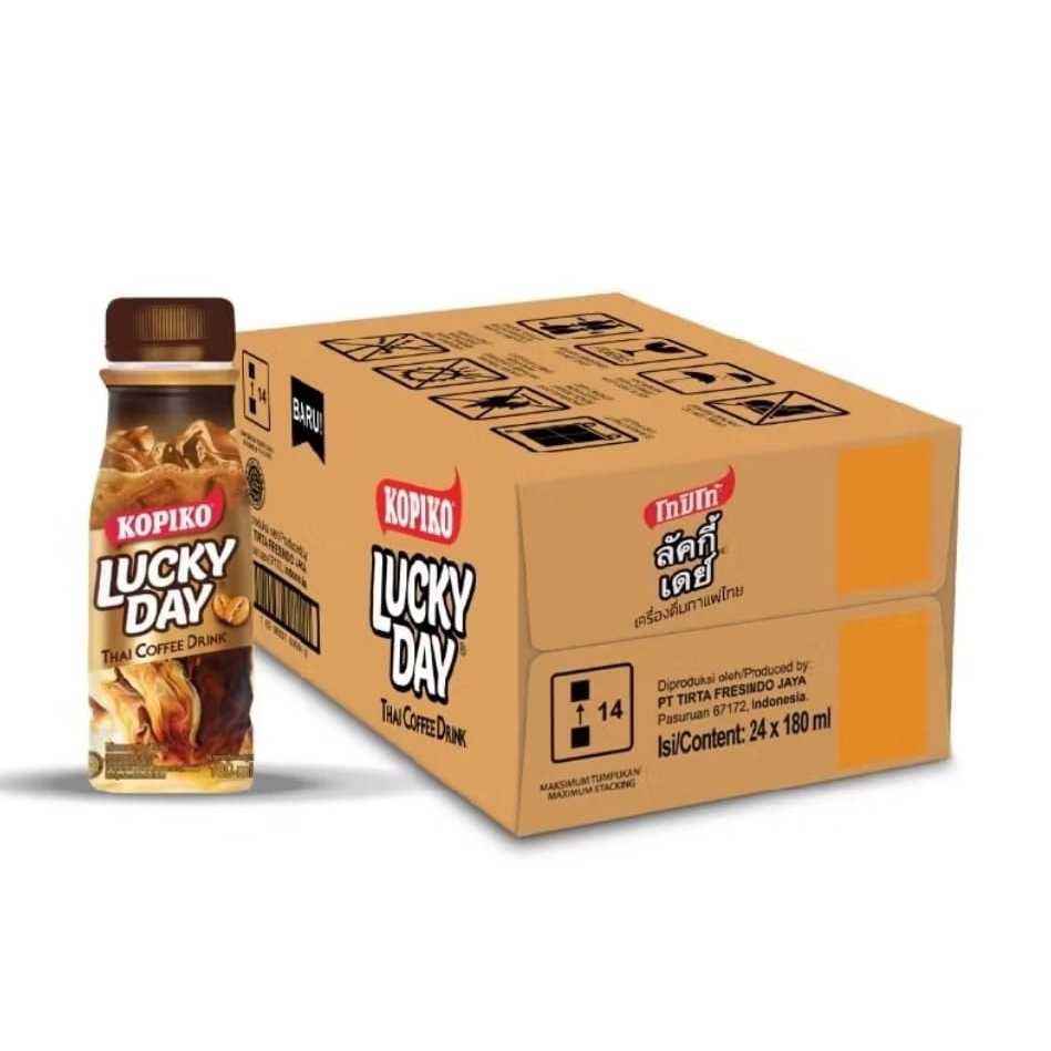 

KOPIKO LuckyDay Thai Coffee 180ml in KARTON (12s) HALAL *GOJEK/GRAB ONLY