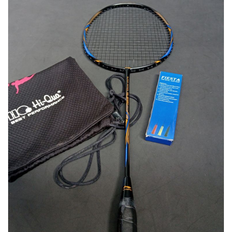 Raket badminton bekas second original lining super series ss 2020