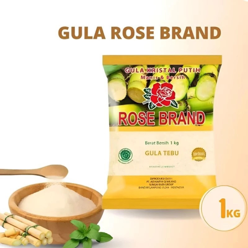 

Gula Kristal Premium Rose Brand 1kg
