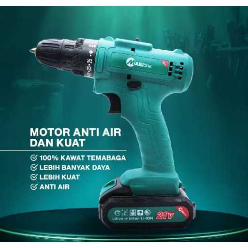 MESIN BOR CAS BOR BATRE 21V MAILTHANK