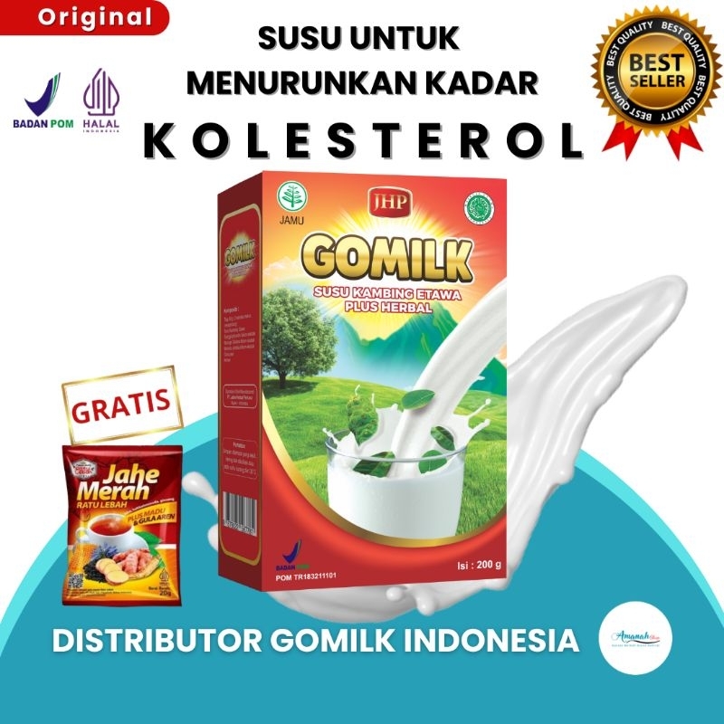 

[BISA COD + GARANSI] [GRATIS JAHE] GOMILK SUSU ETAWA PLUS HERBAL DAUN KELOR Untuk Kolesterol